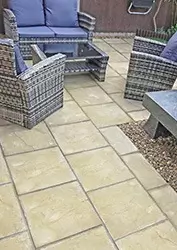 patio paving in back garden Cromer, Norwich, Norfolk
